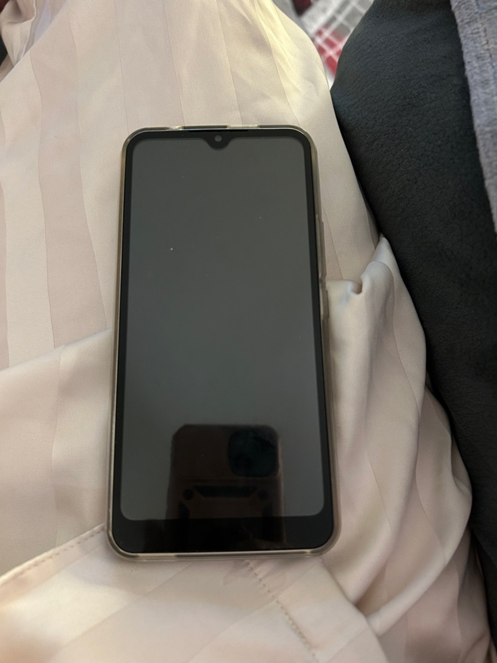 Black Android  with Clear Protective Case -Vortex